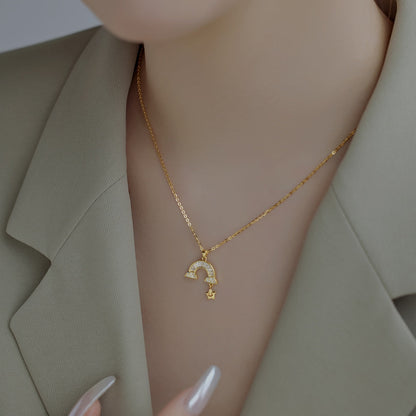 [Okajuri Jewelry]Unique Rainbow Star Necklace