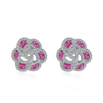 [Okajuri Jewelry]Exquisite Flower Shape Daily Earrings