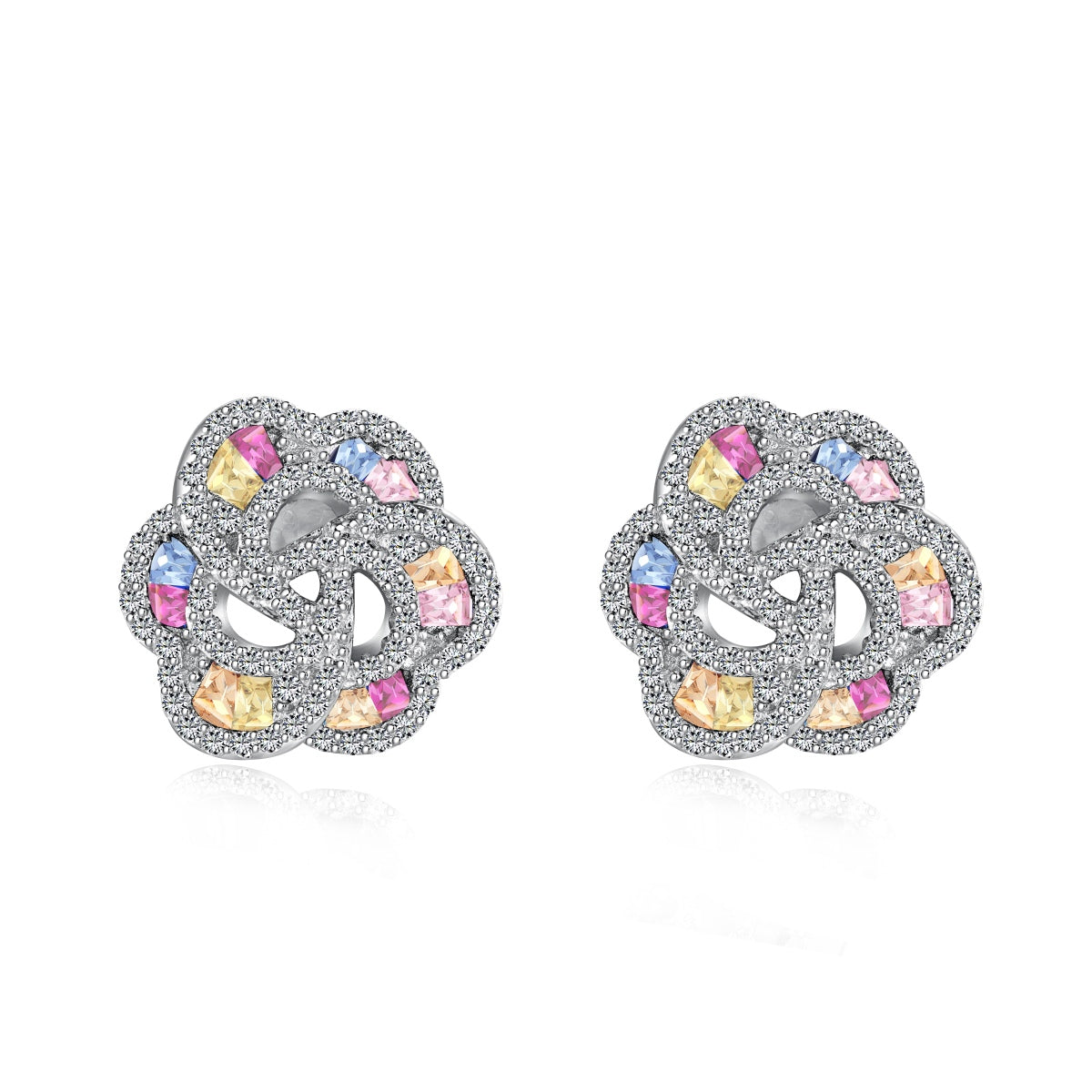 [Okajuri Jewelry]Exquisite Flower Shape Daily Earrings