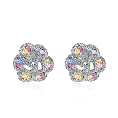 [Okajuri Jewelry]Exquisite Flower Shape Daily Earrings