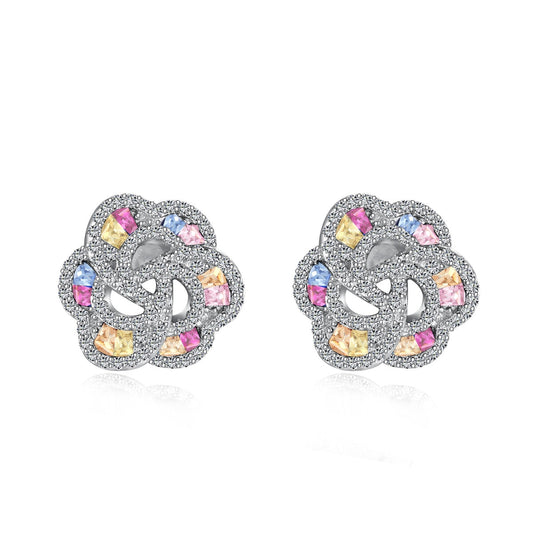 [Okajuri Jewelry]Exquisite Flower Shape Daily Earrings