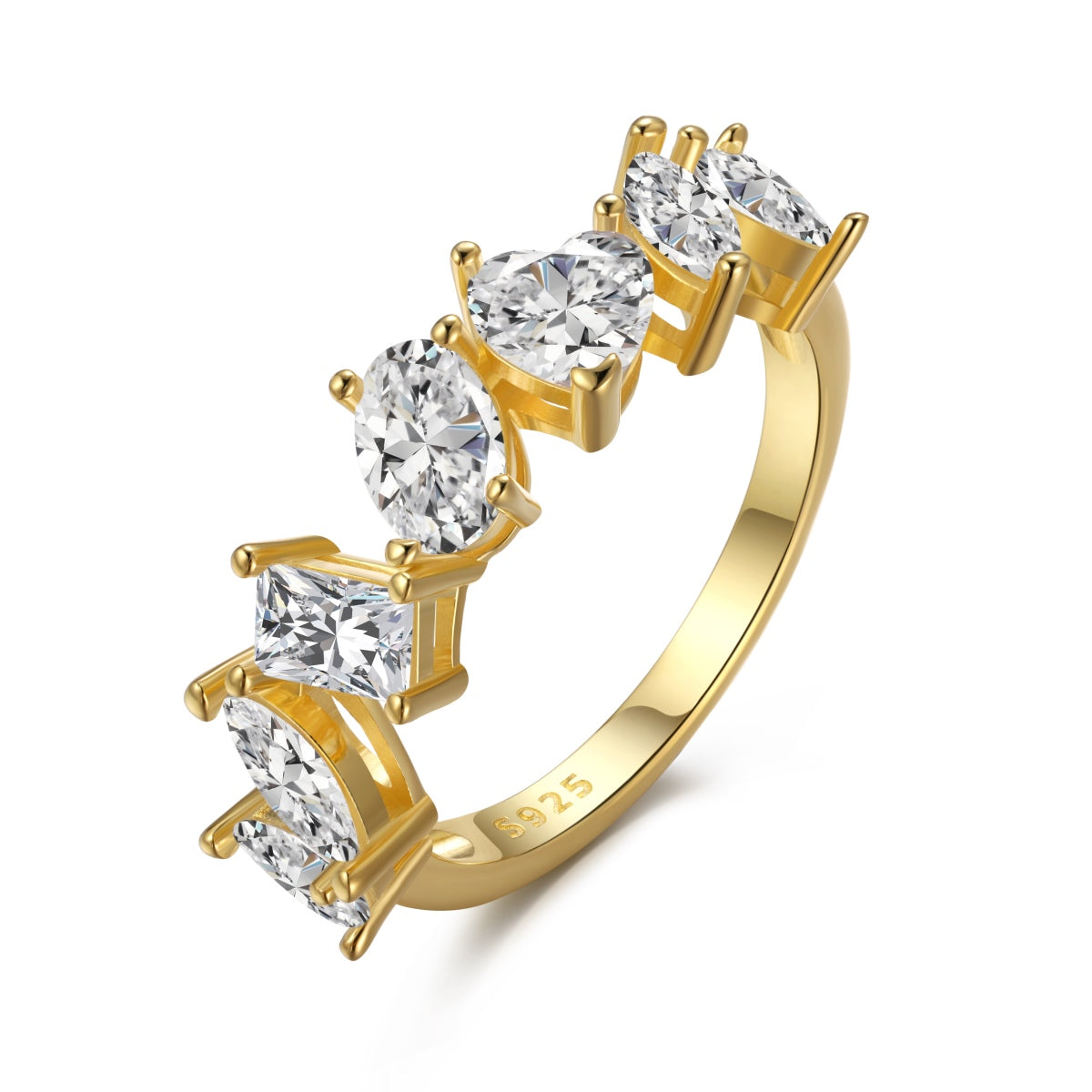 [Okajuri Jewelry]Delicate Multi Cut Ring