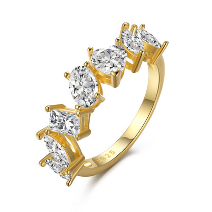 [Okajuri Jewelry]Delicate Multi Cut Ring