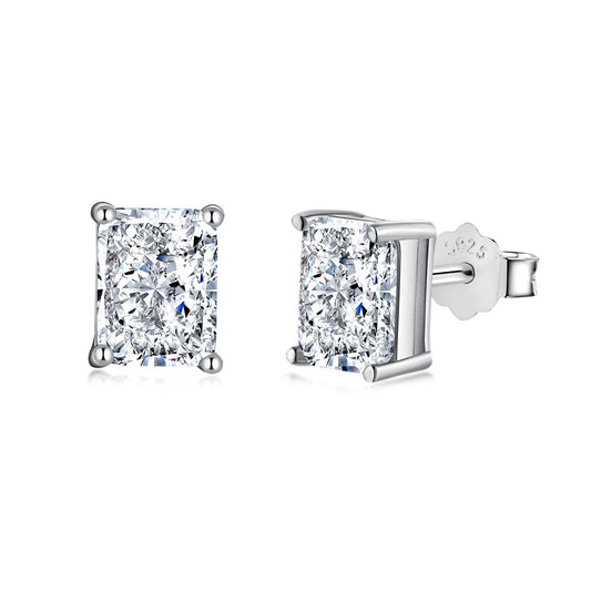 [Okajuri Jewelry]Radiant Luxurious Princess Cut Daily Earrings