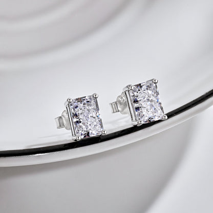 [Okajuri Jewelry]Radiant Luxurious Princess Cut Daily Earrings