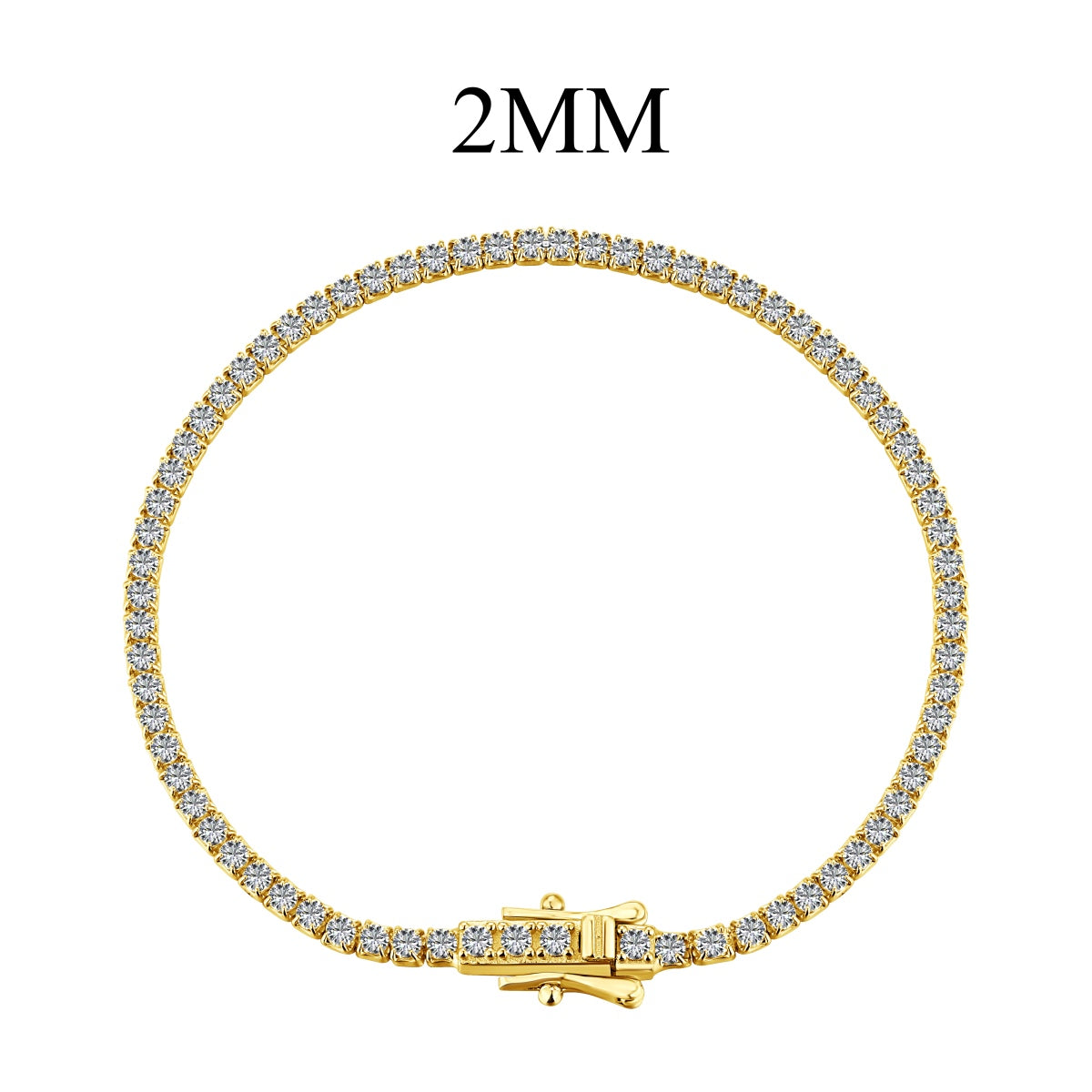 [Okajuri Jewelry]Radiant Colorful Round Cut Party Bracelet