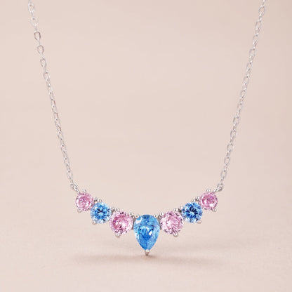 [Okajuri Jewelry]Dainty Colorful Heart Necklace