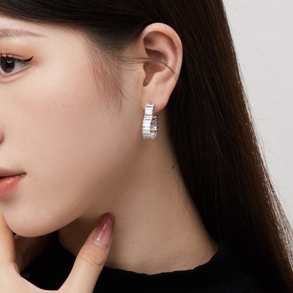 [Okajuri Jewelry]Radiant Heart Cutout Earrings