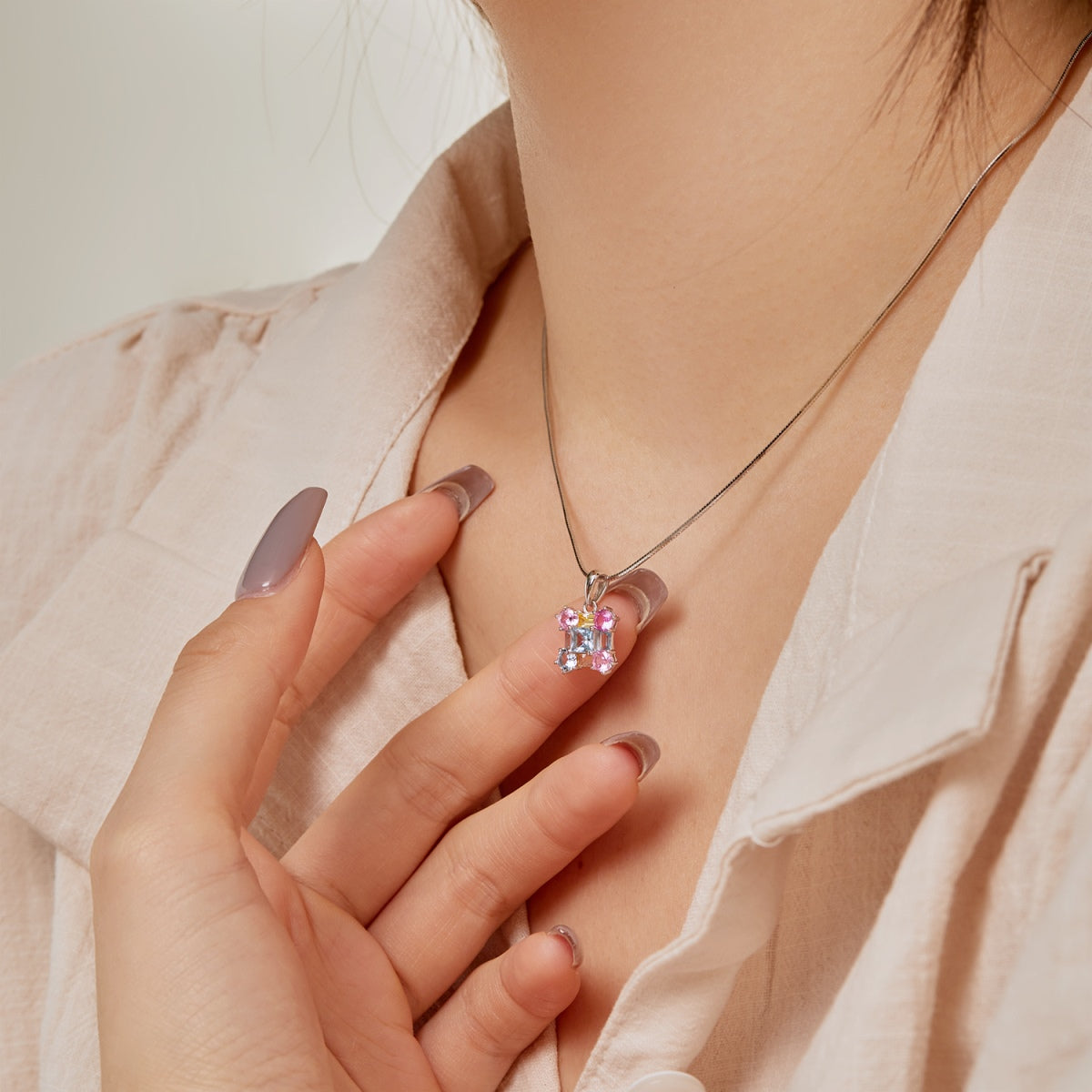 [Okajuri Jewelry]Gorgeous Multi Colorful Necklace