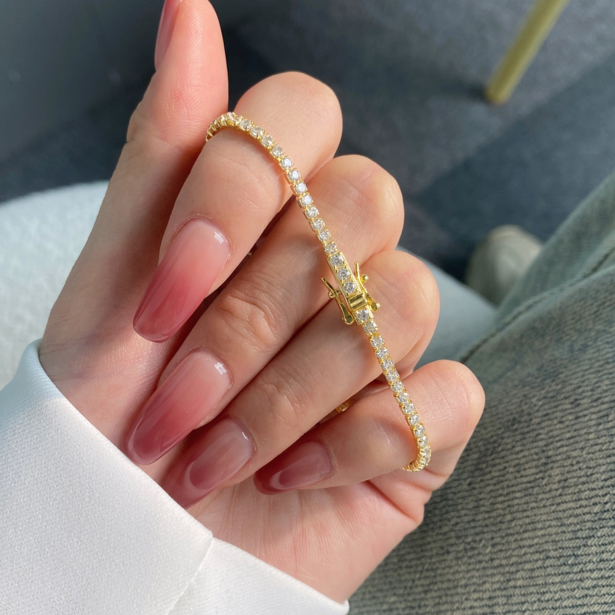 [Okajuri Jewelry]Radiant Colorful Round Cut Party Bracelet