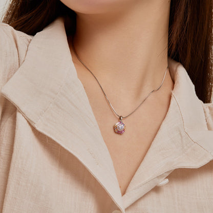 [Okajuri Jewelry]Charming Flower Colorful Necklace