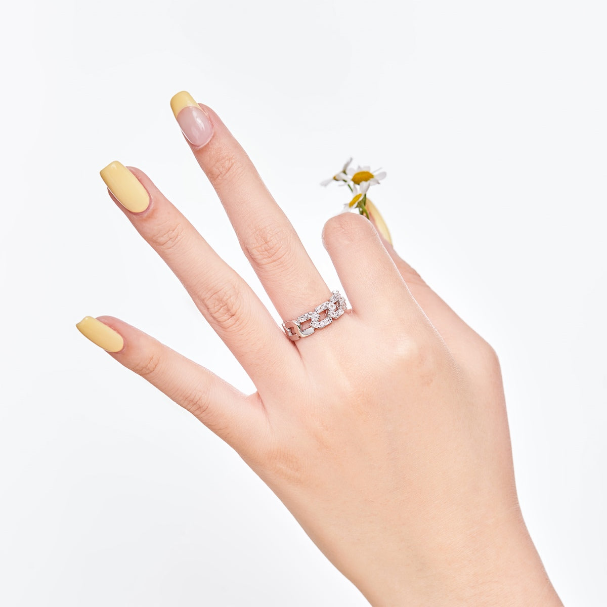 [Okajuri Jewelry]Sparkling Vibrant Emerald Cut Daily Ring