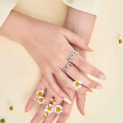 [Okajuri Jewelry]Sparkling Vibrant Emerald Cut Daily Ring