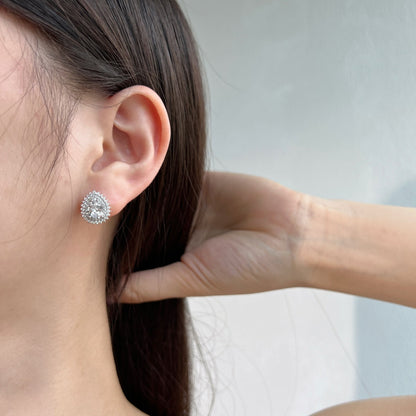 [Okajuri Jewelry]Delicate Gorgeous Pear Cut Daily Earrings