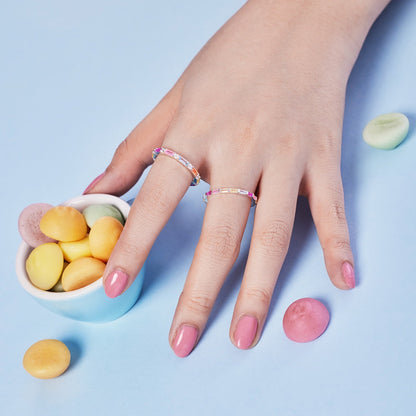 [Okajuri Jewelry]Lively In Shades Elegant Radiant Cut Daily Ring