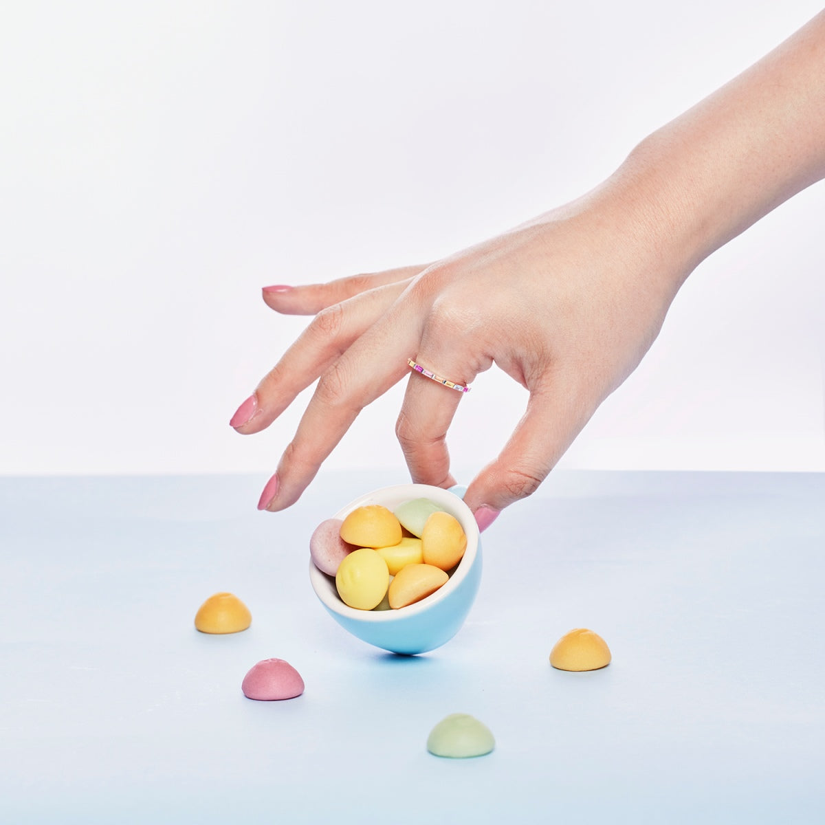 [Okajuri Jewelry]Lively In Shades Elegant Radiant Cut Daily Ring