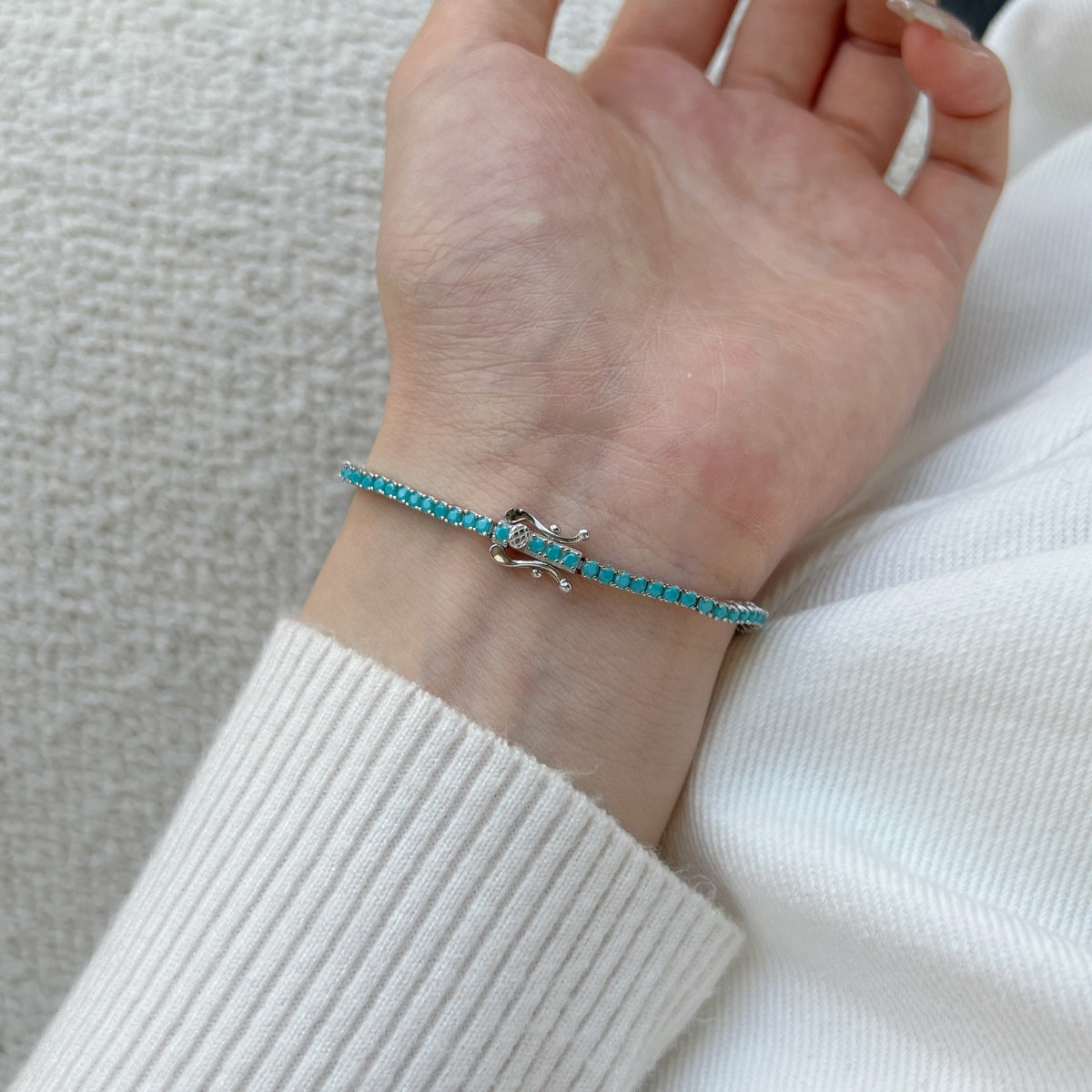 [Okajuri Jewelry]Dazzling Exquisite Round Cut Daily Bracelet