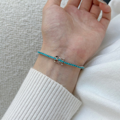 [Okajuri Jewelry]Dazzling Exquisite Round Cut Daily Bracelet