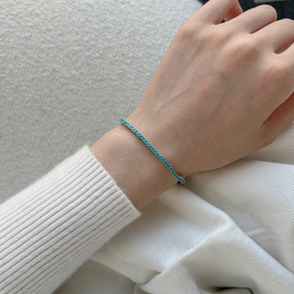 [Okajuri Jewelry]Dazzling Exquisite Round Cut Daily Bracelet