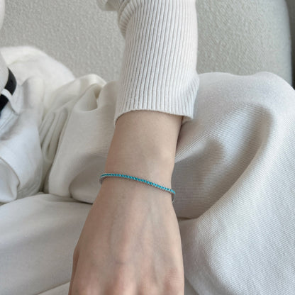 [Okajuri Jewelry]Dazzling Exquisite Round Cut Daily Bracelet