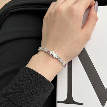 [Okajuri Jewelry]Dazzling Radiant Multi Cut Daily Bracelet