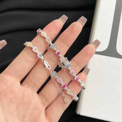 [Okajuri Jewelry]Radiant Water Drop Shape Daily Bracelet