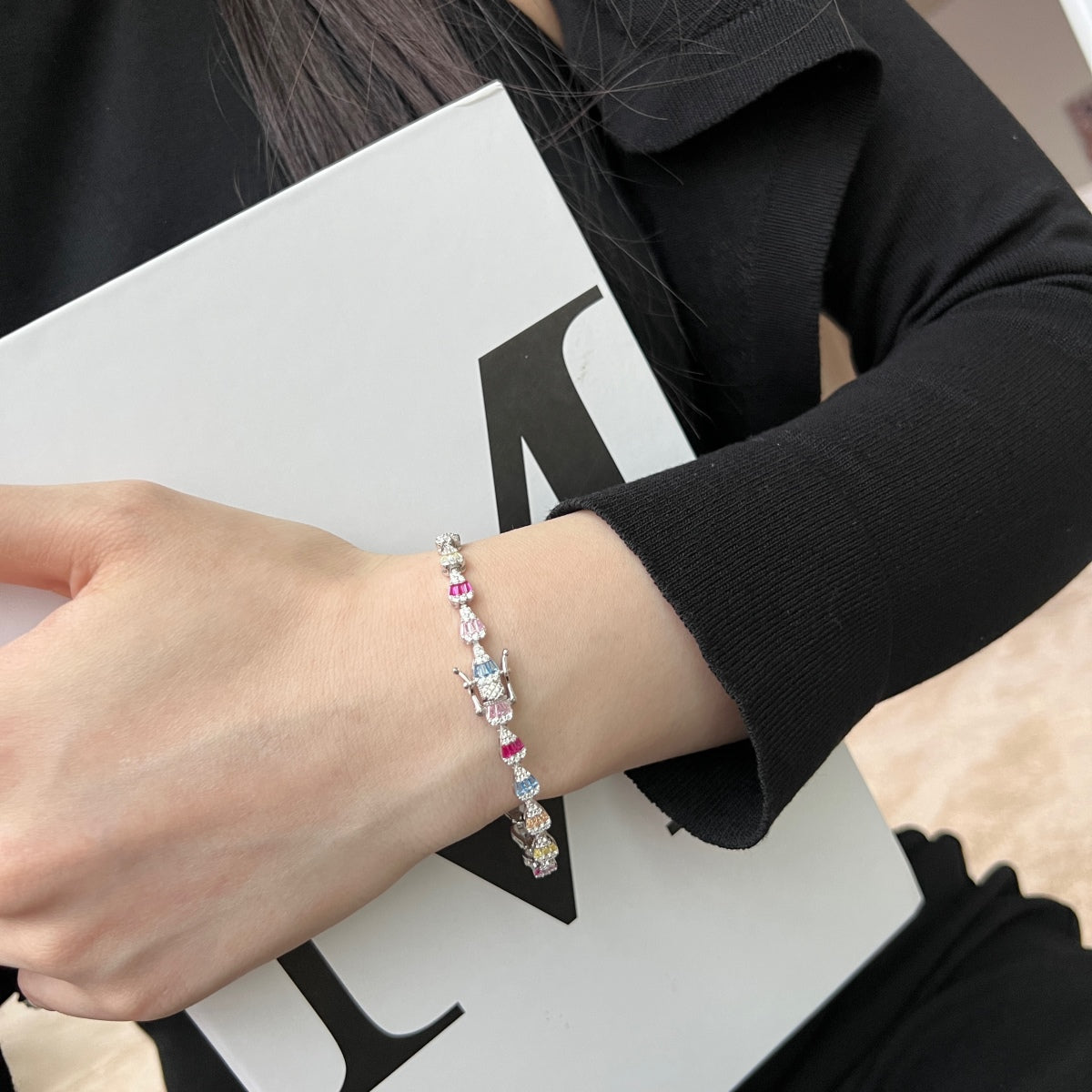 [Okajuri Jewelry]Radiant Water Drop Shape Daily Bracelet