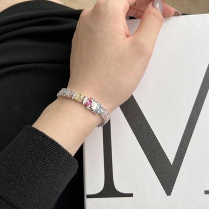 [Okajuri Jewelry]Delicate Colorful Multi Cut Party Bracelet