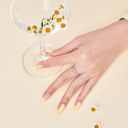 [Okajuri Jewelry]Dainty Ebullient Round Cut Daily Ring