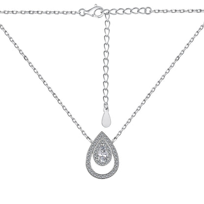 [Okajuri Jewelry]Sparkling Pear Cut Necklace