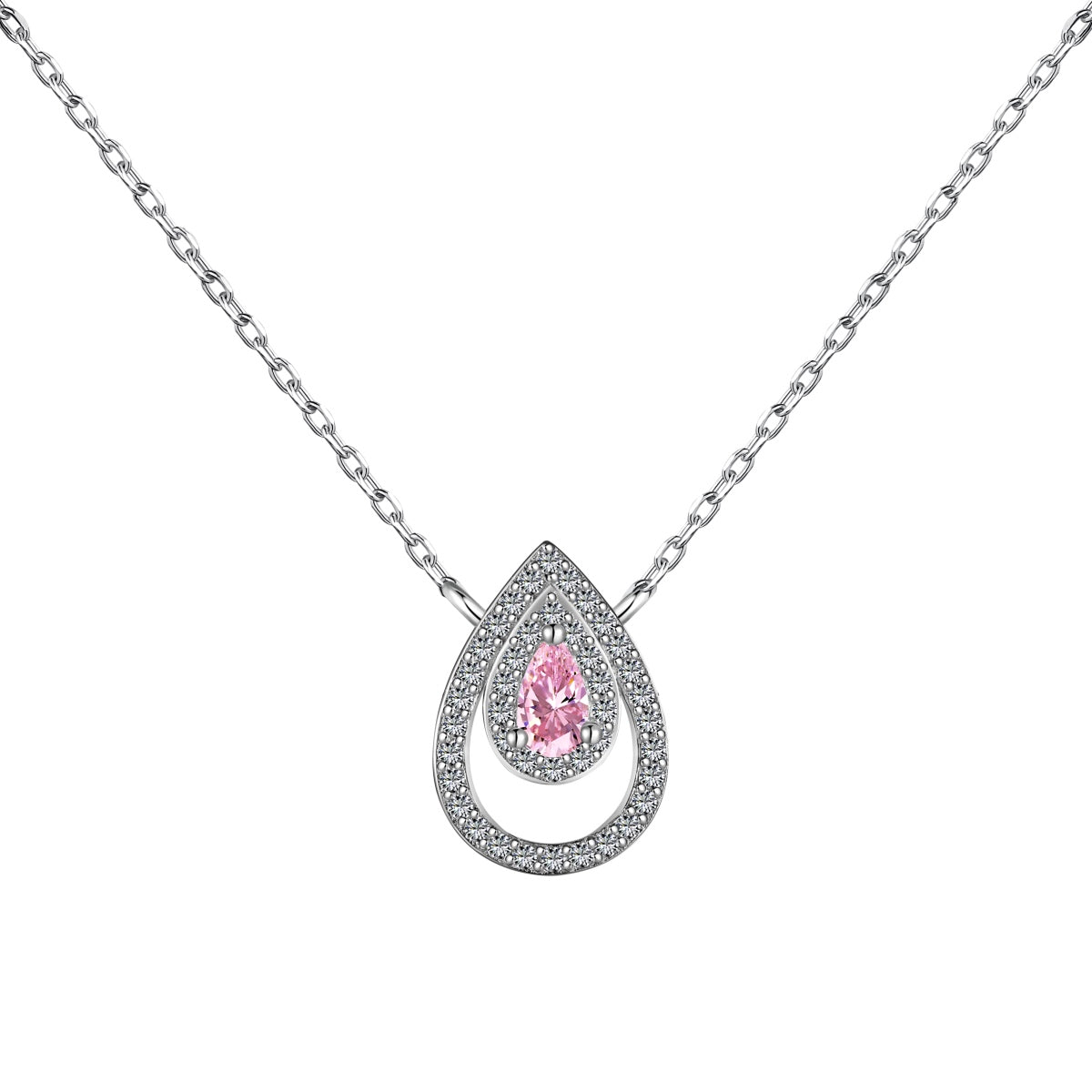 [Okajuri Jewelry]Sparkling Pear Cut Necklace