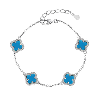 [Okajuri Jewelry]Four-Leaf Clover Exquisite Bracelet