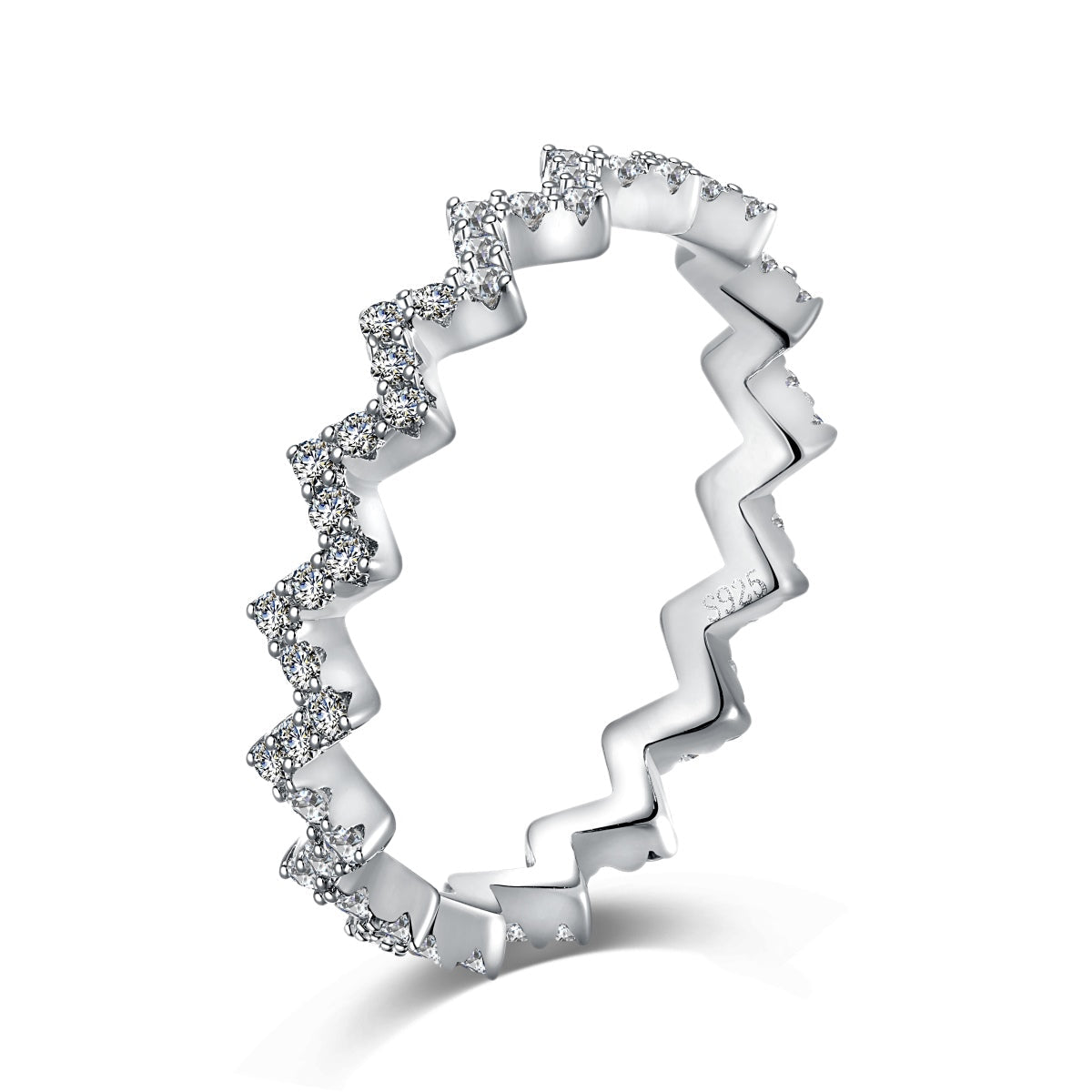 [Okajuri Jewelry]Delicate Enchanting Wave Shape Daily Ring