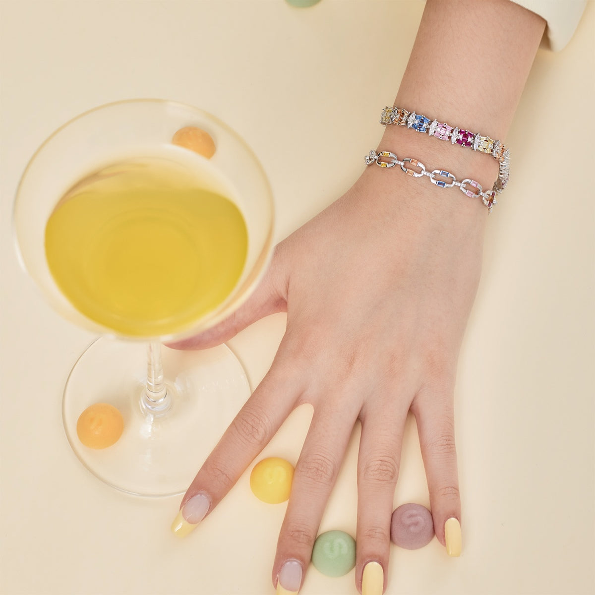 [Okajuri Jewelry]Dazzling Colorful Daily Bracelet