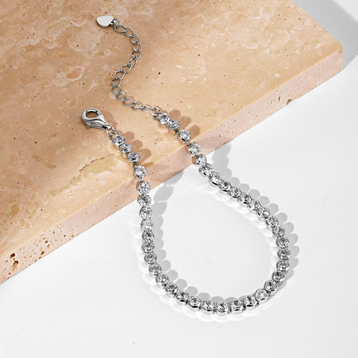 [Okajuri Jewelry]Dazzling Sparkling Round Cut Daily Bracelet