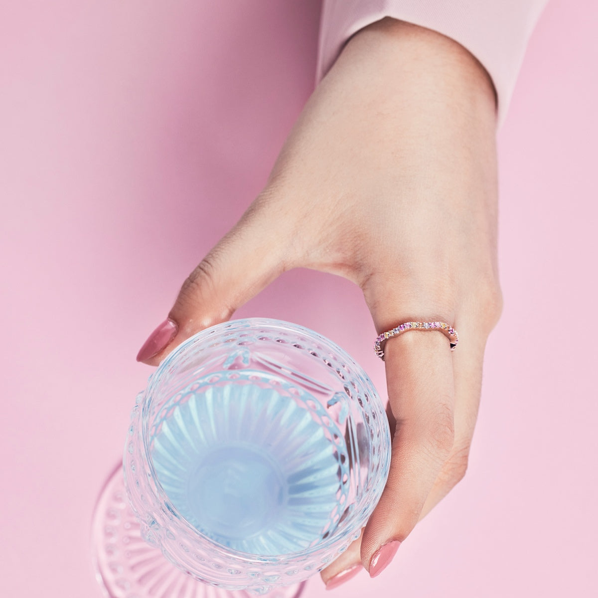 [Okajuri Jewelry]Dainty Colorful Round Cut Party Ring