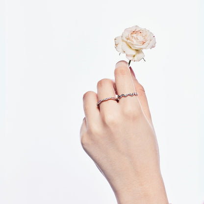 [Okajuri Jewelry]Dainty Colorful Round Cut Party Ring