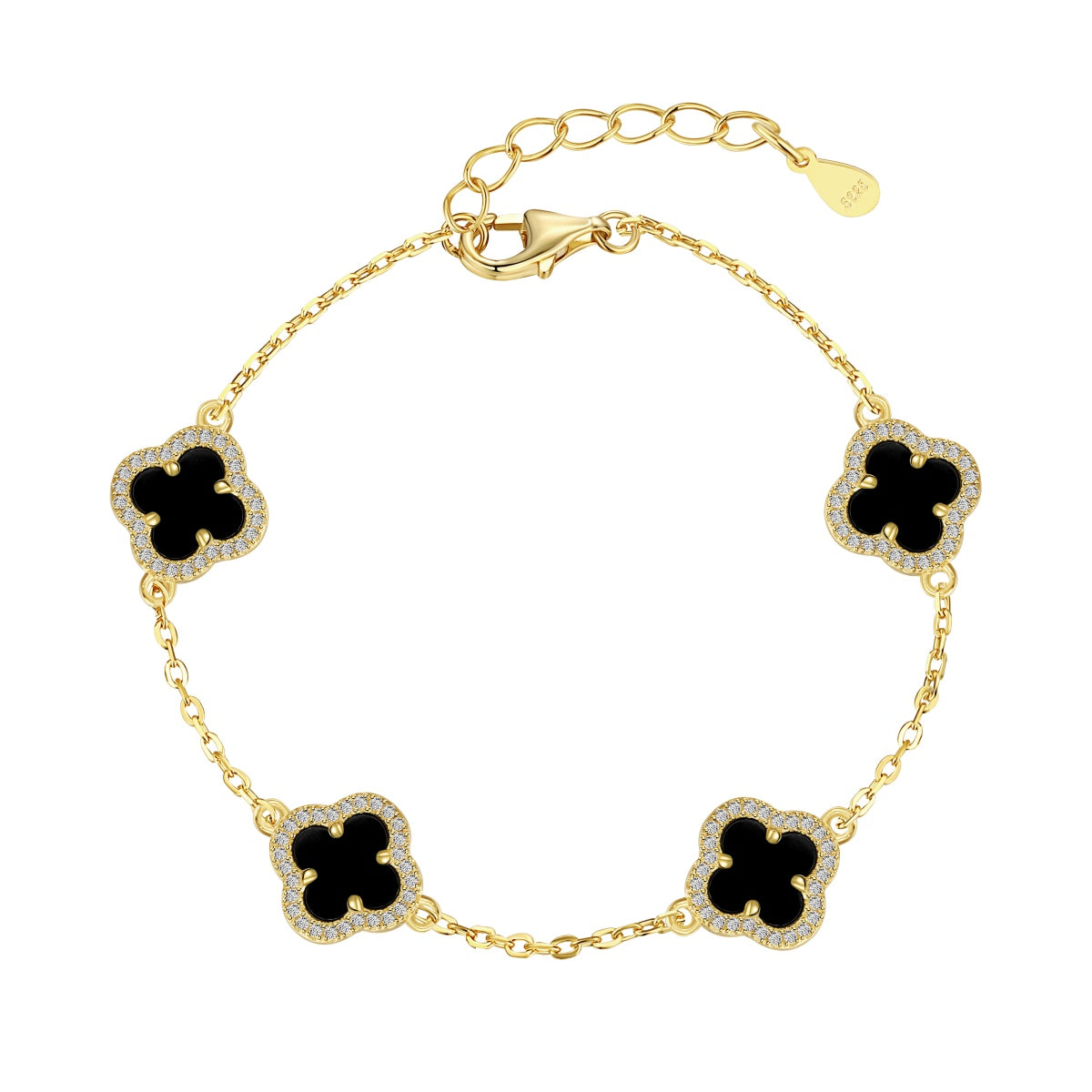 [Okajuri Jewelry]Four-Leaf Clover Exquisite Bracelet