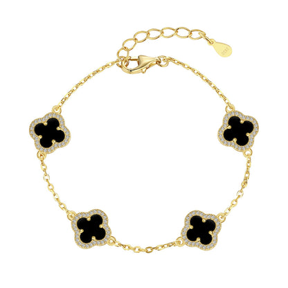 [Okajuri Jewelry]Four-Leaf Clover Exquisite Bracelet