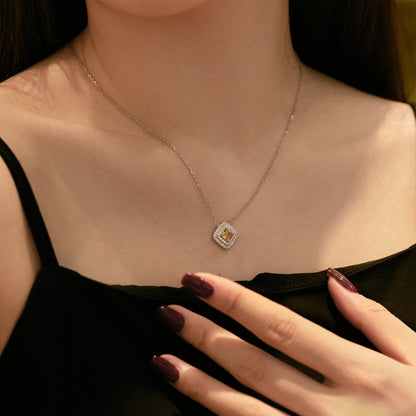 [Okajuri Jewelry]Sparkling Asscher Cut Necklace