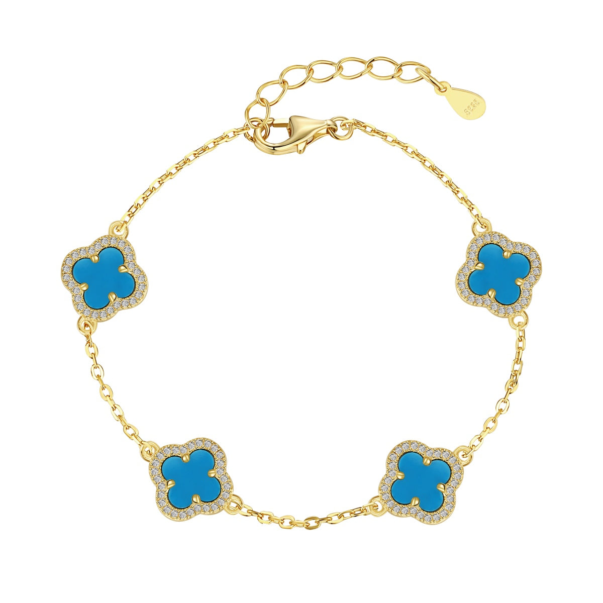 [Okajuri Jewelry]Four-Leaf Clover Exquisite Bracelet