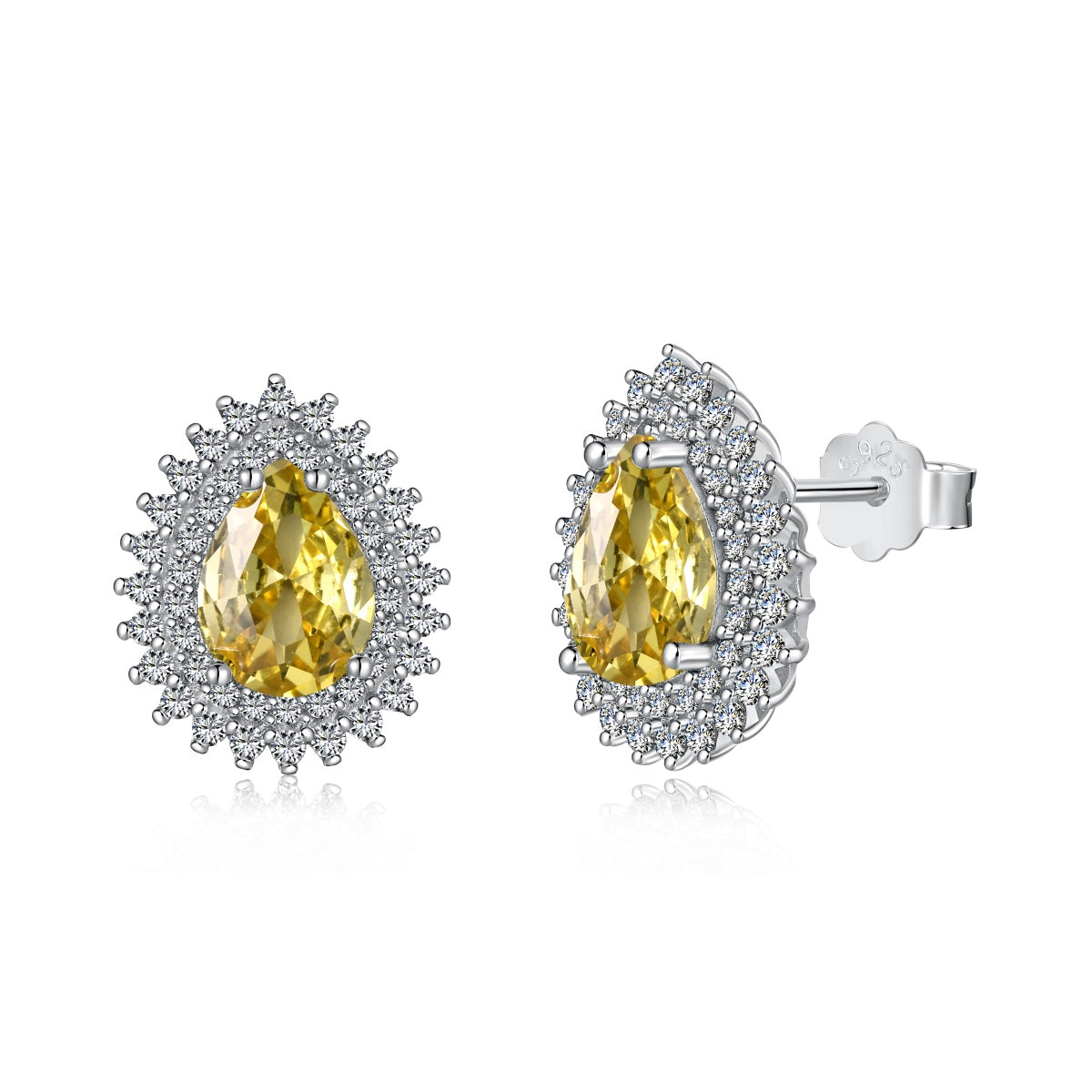 [Okajuri Jewelry]Delicate Gorgeous Pear Cut Daily Earrings