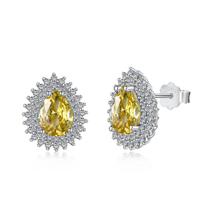 [Okajuri Jewelry]Delicate Gorgeous Pear Cut Daily Earrings