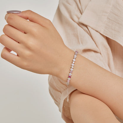 [Okajuri Jewelry]Radiant Colorful Round Shape Daily Bracelet