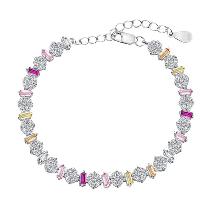 [Okajuri Jewelry]Radiant Colorful Round Shape Daily Bracelet
