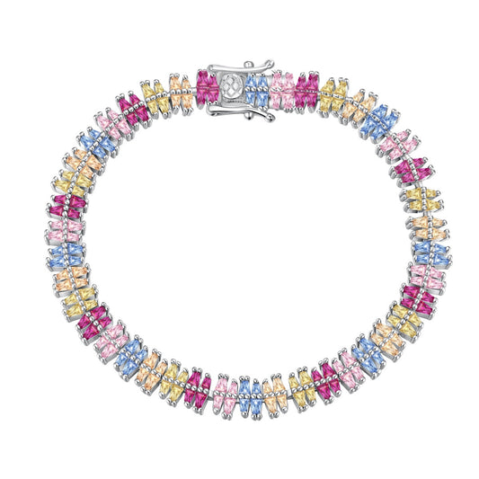 [Okajuri Jewelry]Sparkling Exquisite Multi Cut Party Bracelet