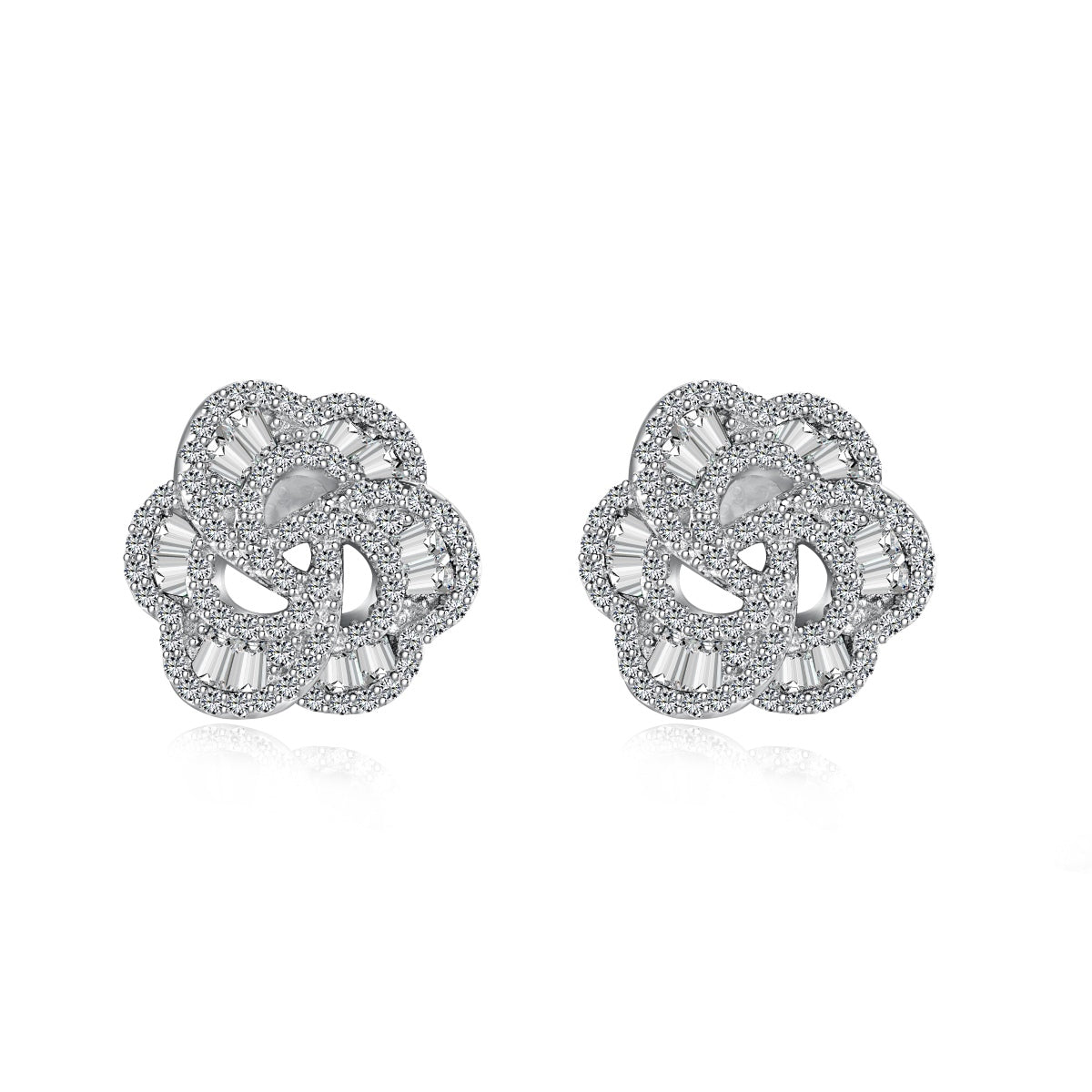 [Okajuri Jewelry]Exquisite Flower Shape Daily Earrings