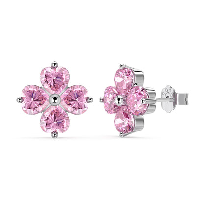 [Okajuri Jewelry]Four-Leaf Clover Ball Earrings