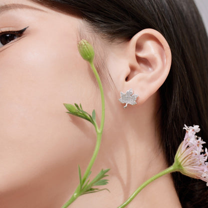 [Okajuri Jewelry]Exquisite Maple Leaf Design Earrings