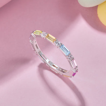 [Okajuri Jewelry]Lively In Shades Elegant Radiant Cut Daily Ring